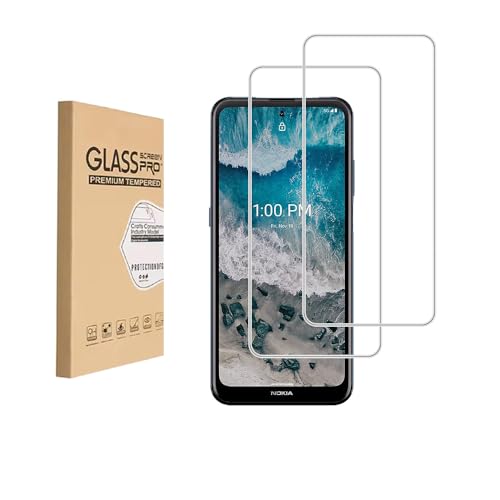 Shunwige [2 PCS] Displayschutzfolie aus gehärtetem Glas, entwickelt für Nokia X100, gehärtetes Glas/kratzfest/nur für den Displaybereich von Shunwige