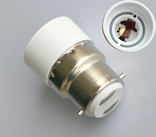 Bajonett B22 auf E14 Socket Halogen LED Glühbirne Adapter Buchse max voltage 250V 200W (2) von ShuoHui