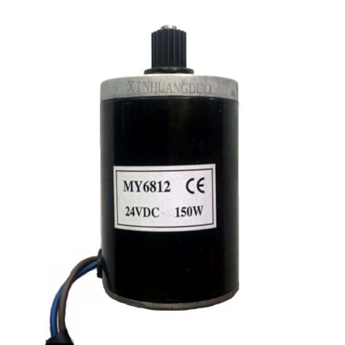 Dc Motor,Motor,Elektromotor 150 W 120 W 10. 0W DC 12V / 24V Hochgeschwindigkeitsmotor, Roller kleiner Bürstenmotor, Bürstenmotor mit Gürtelscheibe für elektrische Roller(150W,12V) von Shupiquant