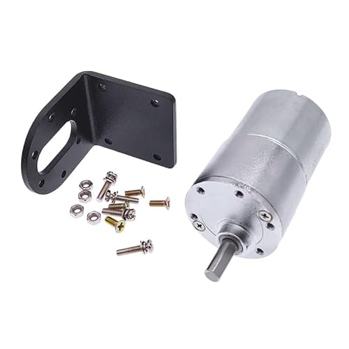 Dc Motor,Motor,Elektromotor 2. 4V 12V DC. Motor mit Montagehalterung Hoher Drehmoment Exzenterwellengetriebemotor + Motorhalter(87rpm) von Shupiquant
