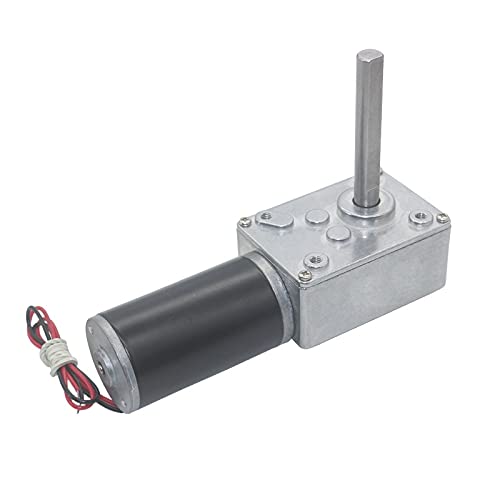 Dc Motor,Motor,Elektromotor DC12V 24V starkes Drehmoment Wurm Getriebe Reduktion Umgekehrt Typ-D Langwelle Hochleistungs-Schneckengetriebe-Motorvorhangmotor(7,12V) von Shupiquant