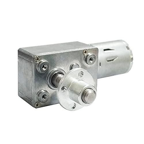 Dc Motor,Motor,Elektromotor Hoher Drehmoment-Schneckengetriebemotor 8mm 33mm Ausgang Schneckenwelle mit Schraube DC 6V 12V 24V 2 RPM Bis 150. RPM Metallgetriebemotoren.(6 RPM,DC 24 volt) von Shupiquant