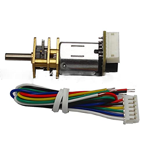 Dc Motor,Motor,Elektromotor Micro Encoder Getriebemotor, DC 3V 6V Geschwindigkeitsreduziermotor für DIY RC Toys Roboter(3V 37rpm) von Shupiquant