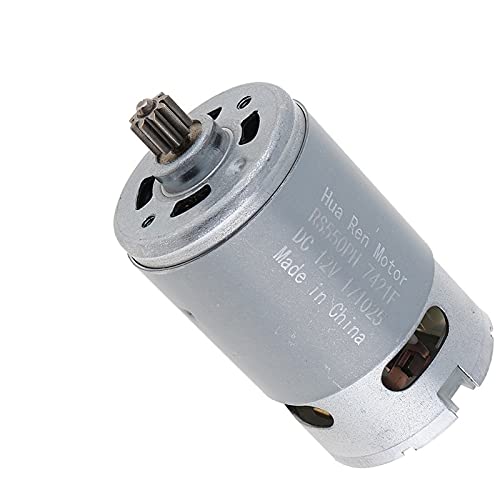 Dc Motor,Motor,Elektromotor Motor 9/11/12 Zähne 1 2V 16.8V 21V 25V DC Motor-Zwei-Gang-hohes Drehmomentgetriebe für schnurlosen Bohrer Schraubendreher(9 Teeth 25V 19500) von Shupiquant