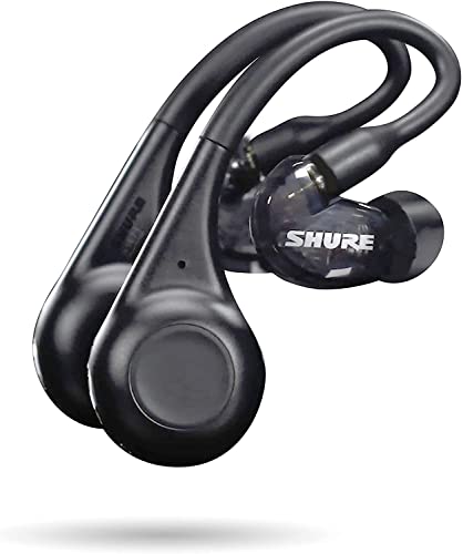 Shure AONIC 215 TW2 True Wireless Sound isoliert Ohrhörer mit Bluetooth 5-Technologie, Premium-Audio mit tiefem Bass, Over-The-Ohr, 32-Stunden-Akkulaufzeit (Gen 2)-Schwarz von Shure