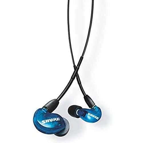 Shure AONIC 215 Wired Sound isolierende Ohrhörer, klarer Sound, Einzelfahrer, sichere In -Ear -Passform, abnehmbares Kabel, langlebige Qualität, kompatibel mit Apple & Android -Geräten - Blau von Shure