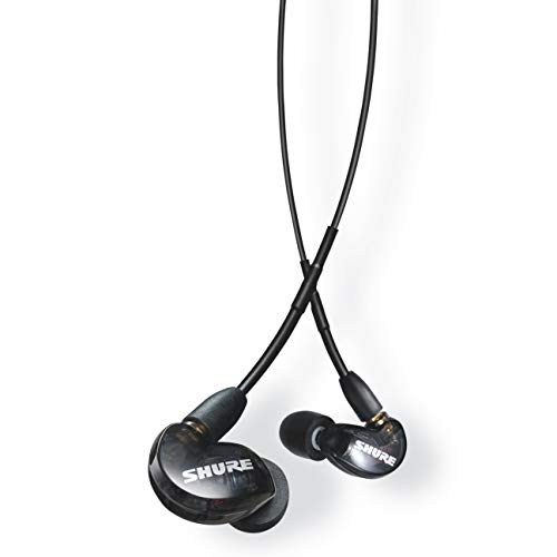 Shure AONIC 215 Wired Sound isolierende Ohrhörer, klarer Sound, Einzelfahrer, sichere In -Ear -Passform, abnehmbares Kabel, langlebige Qualität, kompatibel mit Apple & Android -Geräten - Schwarz von Shure