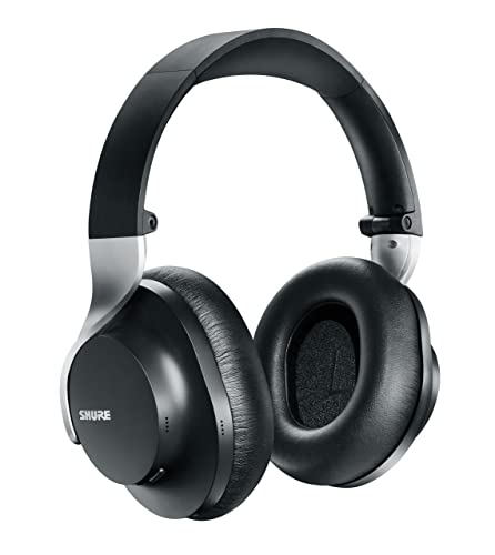 Shure AONIC 40 über Ohr -drahtlosen Bluetooth - Noise Cancelling mit Mikrofon, 25 -Stunden -Akkulaufzeit, iPhone und Android -kompatibel - Schwarz von Shure