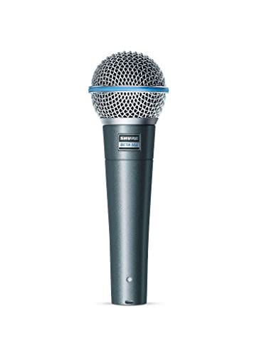 Shure BETA 58A Gesangsmikrofon - Dynamisches Mikrofon mit Supernierencharakteristik für Bühne und Studio, inklusive verstellbarem Stativadapter A25D von Shure