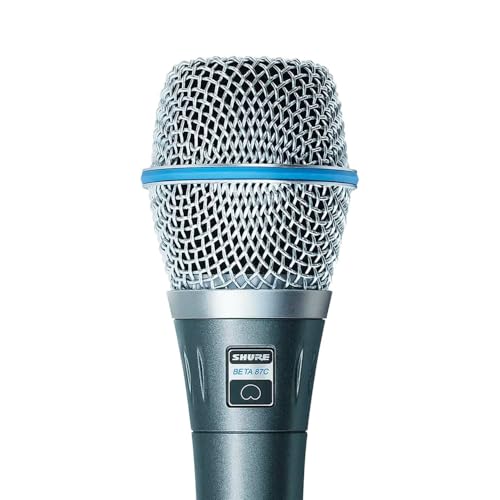 Shure BETA 87C Kondensator-Gesangsmikrofon mit Nierencharakteristik, bietet Klang in Studioqualität und hält gleichzeitig den rauen Bedingungen im Tourbetrieb dauerhaft stand von Shure