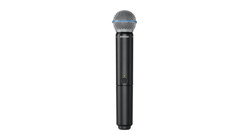 Shure BLX Handsender mit Beta 58A Mikrofonkopf, dynamisch, Superniere, Frequenzbereich M17 (662-686 MHz) von Shure