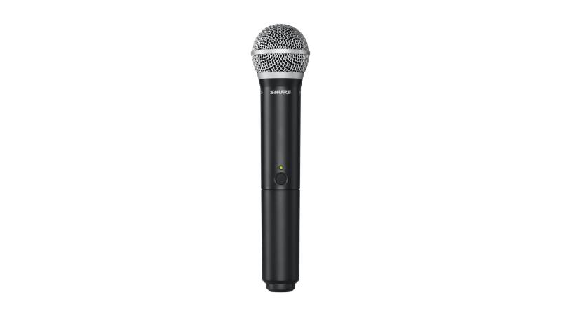 Shure BLX Handsender mit PG58 Mikrofonkopf, Frequenzbereich H8E (518-542 MHz) von Shure