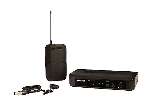 Shure BLX14/W85 UHF Wireless Mikrofonsystem - Perfekt für Redner, Künstler - 14 Stunden Batterielaufzeit, 100m Reichweite | Enthält WL185 Lavalier-Mikrofon, Einzelkanal-Empfänger | T11 Band von Shure