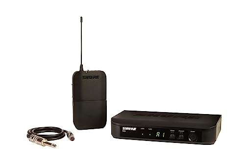 Shure BLX14 UHF Wireless System für Gitarre und Bass - 14 Stunden Batterielaufzeit, 100m Reichweite | Enthält 1/4" Klinkenkabel für Instrumente und Single-Channel-Empfänger | S8 Band Shure BLX14 UHF Wireless System für Gitarre und Bass - 14 Stunden Batterielaufzeit, 100m Reichweite | Enthält 1/4" Klinkenkabel für Instrumente und Single-Channel-Empfänger | S8 Band von Shure