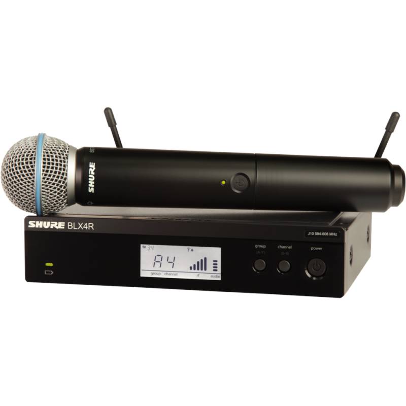 Shure BLX24R - Beta 58A (K14, 614-638 MHz) Funk-Mikrofon-Set von Shure