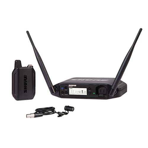 Shure GLXD14+/85 Dual Band Pro Digital Wireless Mikrofonsystem - 12-Stunden-Batterielaufzeit, 30m Reichweite | WL185 Lavalier-Mikrofon. von Shure