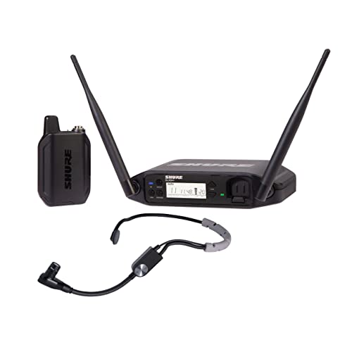 Shure GLXD14+/SM35 Dual Band Pro Digital Wireless Mikrofonsystem für Redner, Künstler, Präsentationen - 12-Stunden Akkulaufzeit, 30m Reichweite | SM35 Headset-Mikrofon, Einzelkanal-Empfänger. von Shure