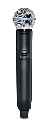 Shure GLXD2+/B58 Handheld Wireless Transmitter mit BETA 58A Vocal Mic Capsule und SB904 Battery (12 Stunden Laufzeit) - für GLX-D+ Dual Band Wireless Mikrofon Systeme (Empfänger separat erhältlich) von Shure