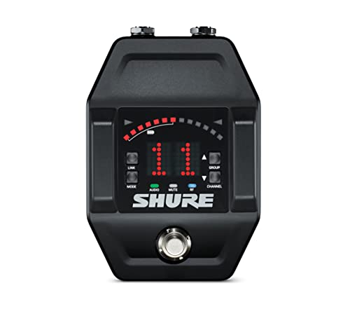 Shure GLXD6+ Pro Digital Wireless Guitar Pedal Receiver, Dual Band (2,4 GHz & 5,8 Hz), 30m range - for use with GLX-D+ Dual Band Wireless Systems (sender sold separately). (199 characters) von Shure