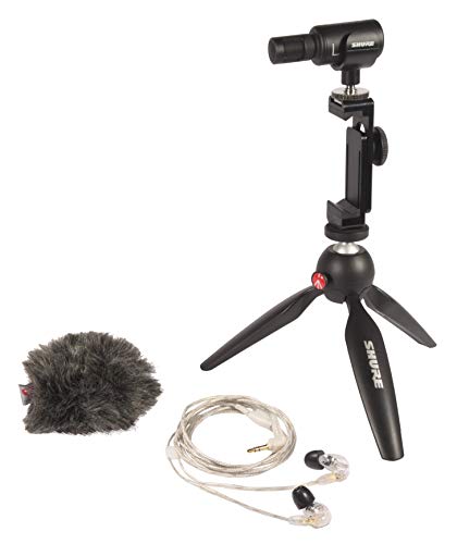 Shure Mobile Video-Recording Kit mit SE215 Ohrhörer und MV88+ Video Kit inklusive digitalem Stereo-Kondensatormikrofon Shure Mobile Video-Recording Kit mit SE215 Ohrhörer und MV88+ Video Kit inklusive digitalem Stereo-Kondensatormikrofon von Shure