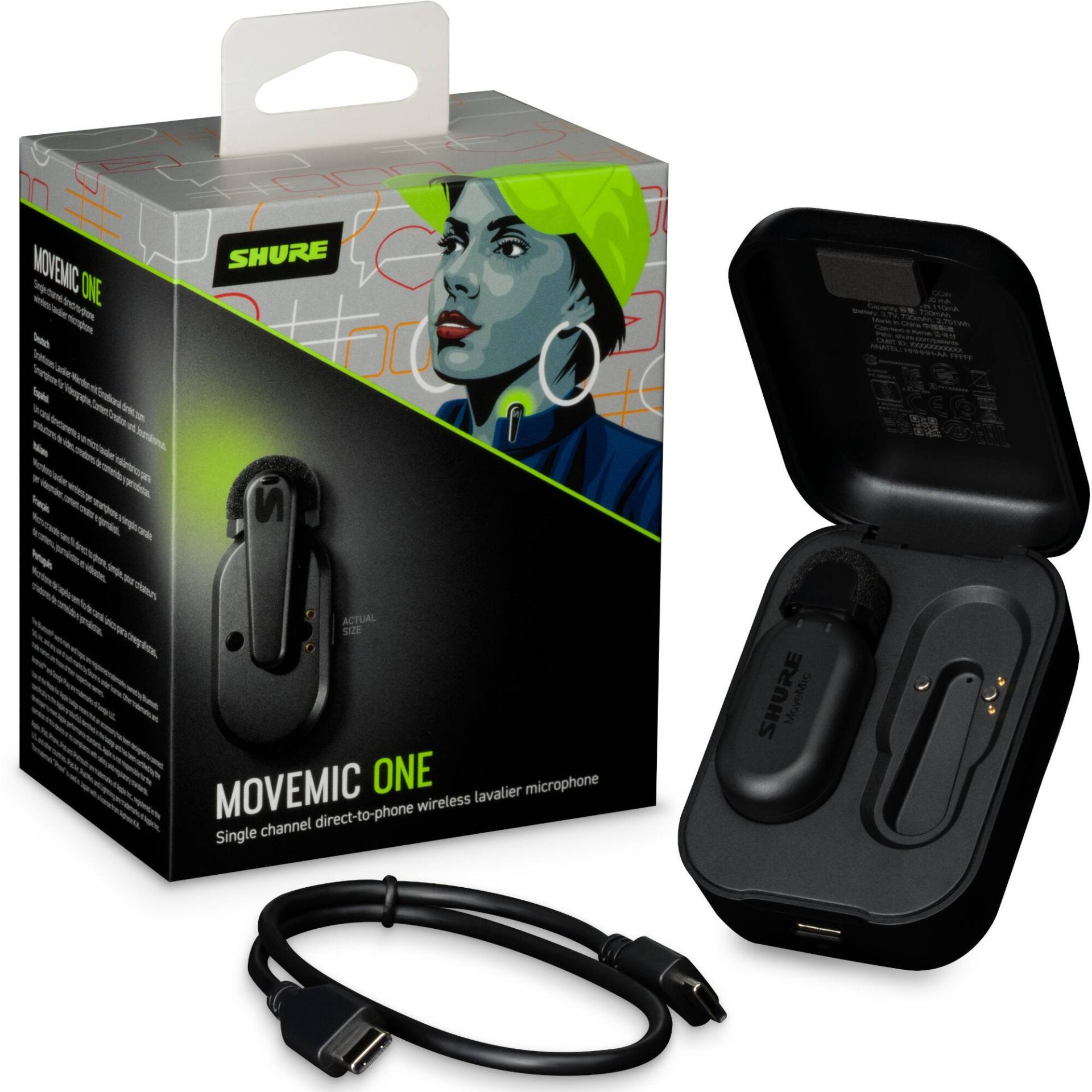 Shure MoveMic MV-ONE Wireless Clip-On Microphone System Shure MoveMic MV-ONE Wireless Clip-On Microphone System von Shure