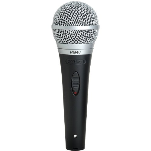 Shure PG48 – Mikrofon (Stufe/Performance, -52 dB, 70-15000 Hz, kabelgebunden, 4,57 m, 314 g), Schwarz von Shure