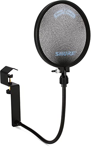 Shure PS-6 Pop-Filter, vierlagig, 15 cm Durchmesser, frei einstellbarer Schwanenhals von Shure