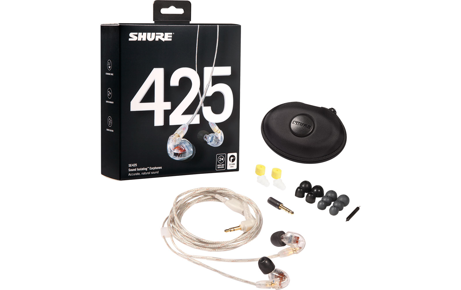 Shure SE 425-CL Sound Isolating Ohrhörer transparent Demo-Ware Shure SE 425-CL Sound Isolating Ohrhörer transparent Demo-Ware von Shure