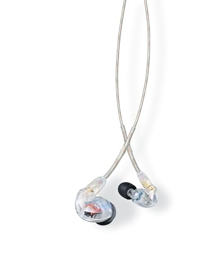 Shure SE425-CL Professionelle Schallisolierende Kopfhörer mit Dual High Definition MicroDrivers, sichere In-Ear-Passform, klar von Shure