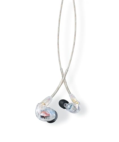 Shure SE425-CL Professionelle Schallisolierende Kopfhörer mit Dual High Definition MicroDrivers, sichere In-Ear-Passform, klar von Shure