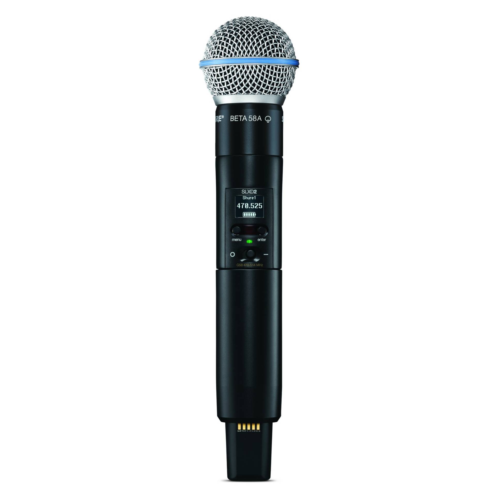 Shure SLXD2/B58-G59 Handheld Microphone Transmitter with Beta58a Capsule (470-514 MHz) von Shure
