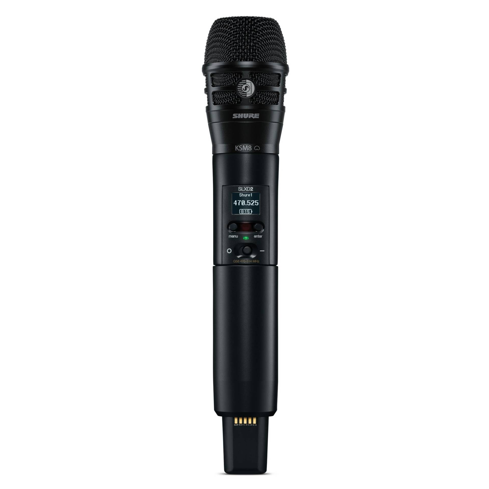 Shure SLXD2/K8B-S50 Handheld Microphone Transmitter with KSM8 Capsule (823-832 MHz) von Shure