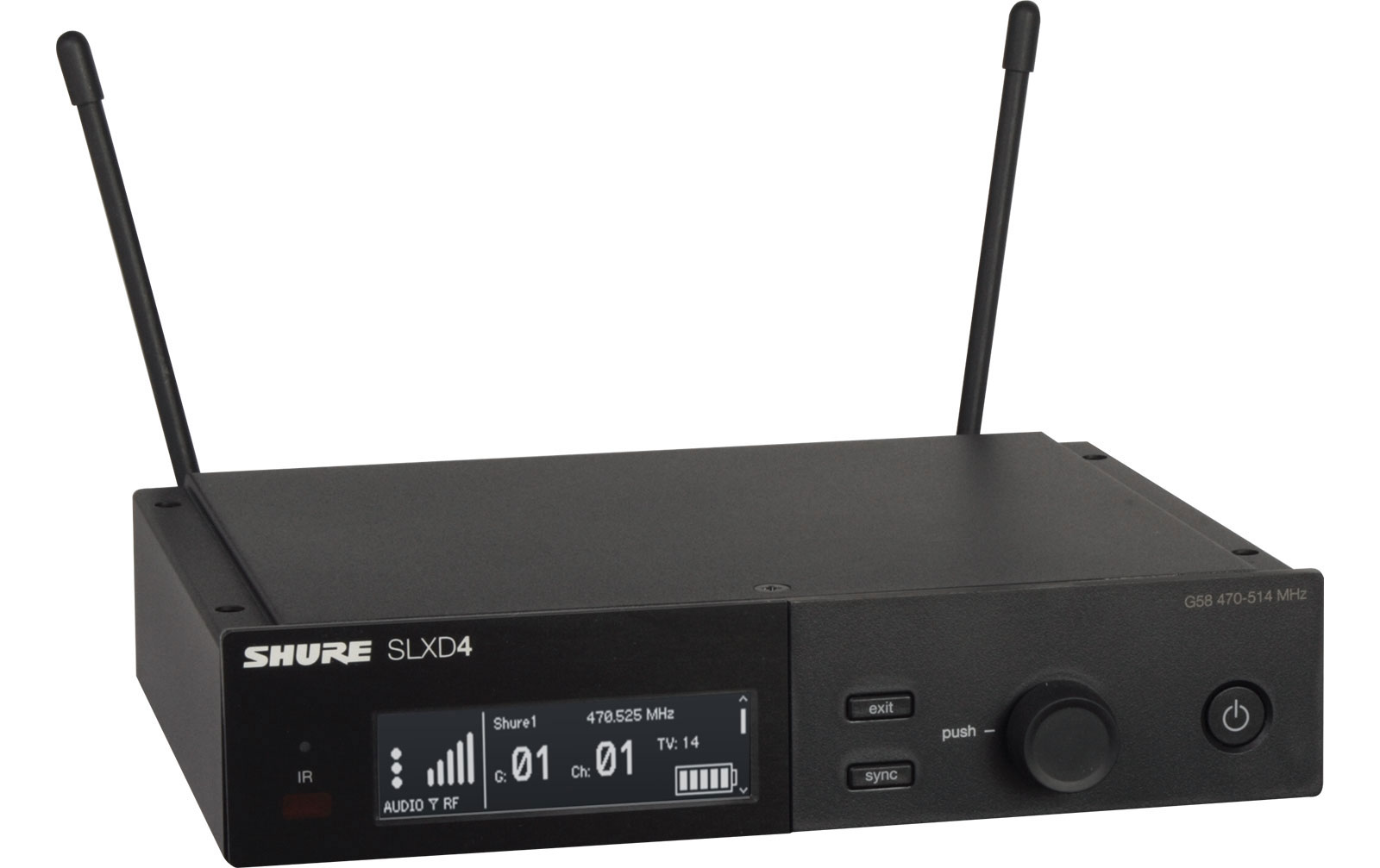 Shure SLXD4 SLX-D Empfänger 470-514 MHz (SLXD4E=-G59) von Shure