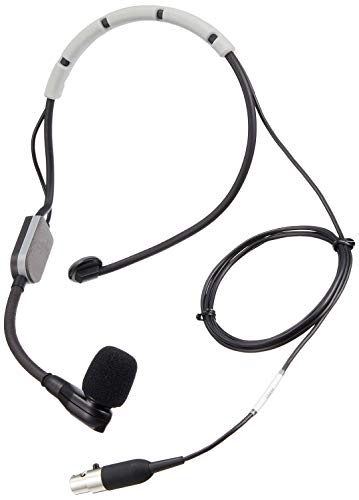 Shure SM35-XLR Performance Headset-Kondensatormikrofon, inkl. Windschutz mit Snap-Fit Halterung und Inline-XLR-Vorverstärker von Shure