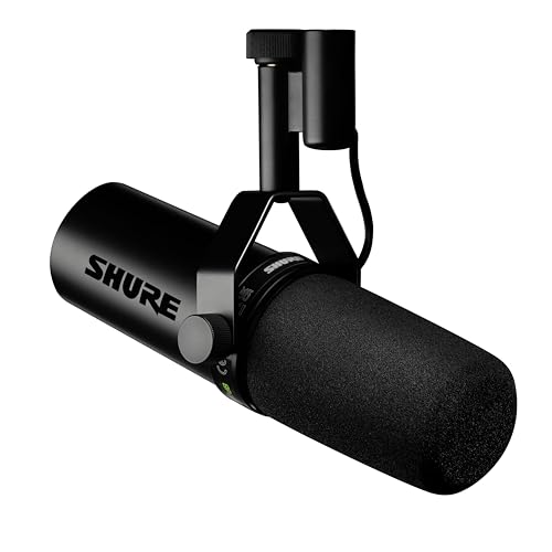Shure SM7dB Dynamisches Sprach-und Gesangsmikrofon mit integriertem Vorverstärker für Rundfunk, Podcast und Aufnahmen, breiter Frequenzbereich, Warmer und weicher Klang - Schwarz von Shure