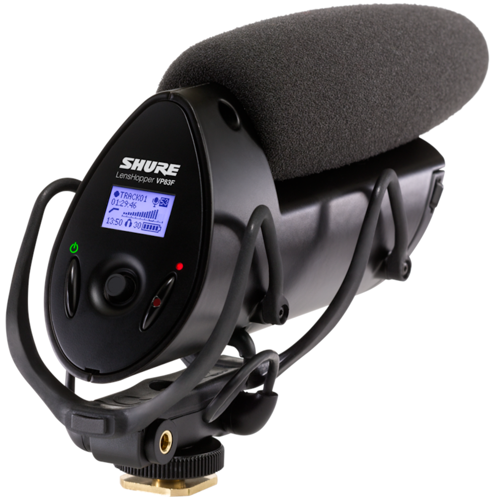 Shure VP83F Lenshopper Kamera-Richtmikrofon mit Flash Recorder von Shure