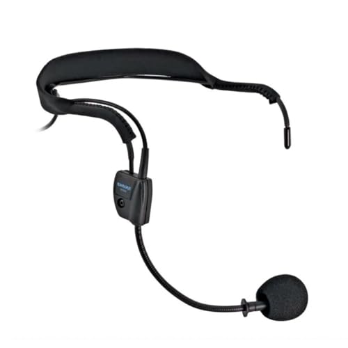 Shure WH20 Dynamisches Headset -Mikrofon (Wired) - robuste, leichte, sichere Passform für aktive Mikrofonbenutzer, Ausbilder/Musiker, XLR -Anschluss (WH20XLR) von Shure