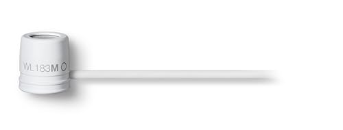 Shure WL183MW/O-TQG LAVALIER MICROPHONE, OMNI, WHITE 1 cm Condenser Lavalier, White, Omnidirectional, TA4F Termination Pouch, Tie Clip, Snap-Fit Windscreen Shure WL183MW/O-TQG LAVALIER MICROPHONE, OMNI, WHITE 1 cm Condenser Lavalier, White, Omnidirectional, TA4F Termination Pouch, Tie Clip, Snap-Fit Windscreen von Shure