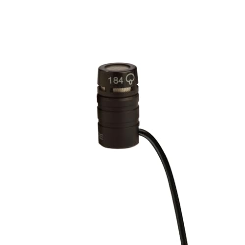 Shure WL184 Kondensator-Lavaliermikrofon mit Supernierencharakteristik, mit TA4F-Stecker (TQG) zur Verwendung mit Funksystemen von Shure