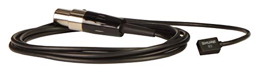 Shure WL93-6 Series Subminiatur-Kondensatormikrofone, Schwarz, 1,9 m Kabel von Shure