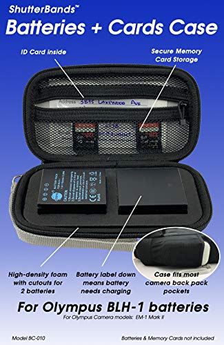 Schutzhülle für Olympus BLH-1 Akku (Blau) von ShutterBands