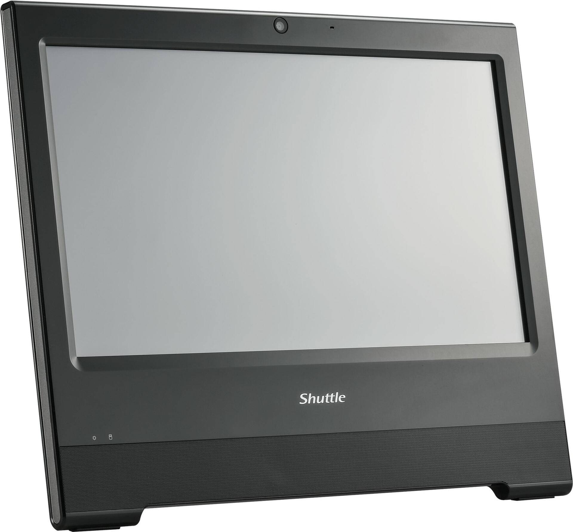 Shuttle XPC X50V9 - Barebone - All-in-One (Komplettlösung) - 1 x Celeron 7305 / 1.1 GHz - RAM 0 GB - UHD Graphics - 1GbE - WLAN: 802.11a/b/g/n/ac, Bluetooth 4.2 - Monitor: LED 39.6 cm (15.6) 1366 x 768 (HD) Touchscreen - Schwarz (X50V9 BLACK) von Shuttle
