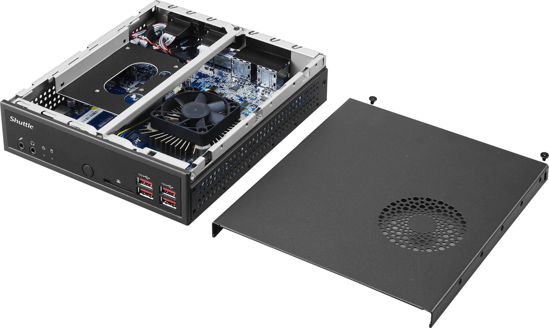 Shuttle XPC slim DH32U5 - Barebone - Slim-PC - 1 x Core i5 1135G7 / 2.4 GHz ULV - RAM 0 GB - Iris Xe Graphics - GigE - Schwarz Shuttle XPC slim DH32U5 - Barebone - Slim-PC - 1 x Core i5 1135G7 / 2.4 GHz ULV - RAM 0 GB - Iris Xe Graphics - GigE - Schwarz von Shuttle