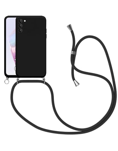 Handykette Kompatibel für Samsung Galaxy A35 5G Hülle, Silikon Handyhülle mit Kordel zum Umhängen Necklace Hülle mit Band Silikon Flexibel Schutzhülle, Schwarz Handykette Kompatibel für Samsung Galaxy A35 5G Hülle, Silikon Handyhülle mit Kordel zum Umhängen Necklace Hülle mit Band Silikon Flexibel Schutzhülle, Schwarz von AUNEOS