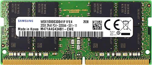 32GB DDR4 3200MHz SODIMM PC4-25600 CL22 2Rx8 1,2V 260pin SO-DIMM Laptop Notebook RAM Memory Module M471A4G43AB1-CWE von SiQuell