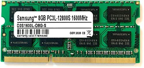 Samsung 3rd 8GB DDR3 1600MHz SO-Dimm PC3L-12800S 2Rx8 1,35V 204pin von SiQuell