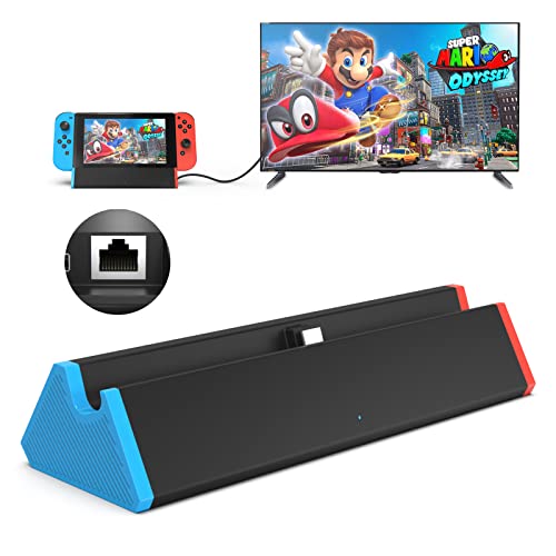SiWiQU Switch TV Dock, 1000 Mbit RJ45 Ethernet Adapter Docking Station Kompatibel mit Nintendo Switch/Switch OLED, Tragbare Switch Ladestation mit 4K HDMI Type-C 2 x USB Port SiWiQU Switch TV Dock, 1000 Mbit RJ45 Ethernet Adapter Docking Station Kompatibel mit Nintendo Switch/Switch OLED, Tragbare Switch Ladestation mit 4K HDMI Type-C 2 x USB Port von SiWiQU