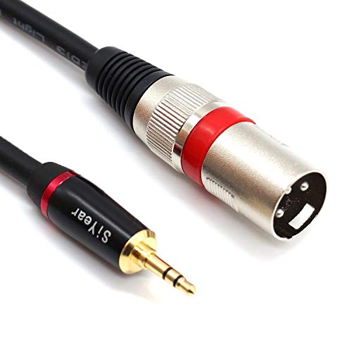 SiYear 3,5 mm Mini-Klinkenstecker Stereo auf XLR-Stecker, Mikrofonkabel, unsymmetrisch, 0,3 cm auf XLR 3-polig, Verbindungskabel, 3 m SiYear 3,5 mm Mini-Klinkenstecker Stereo auf XLR-Stecker, Mikrofonkabel, unsymmetrisch, 0,3 cm auf XLR 3-polig, Verbindungskabel, 3 m von SiYear