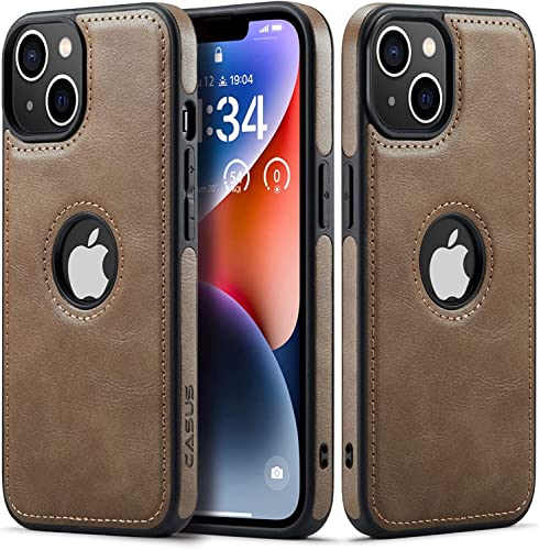 Sibada iPhone 14 Hülle, iphone14 case, Logo View Kompatibel mit Slim Premium Veganes Leder Klassisch Luxus Elegant Dünn Cover, entworfen für iphone14 hülle - Grau Sibada iPhone 14 Hülle, iphone14 case, Logo View Kompatibel mit Slim Premium Veganes Leder Klassisch Luxus Elegant Dünn Cover, entworfen für iphone14 hülle - Grau von Sibada