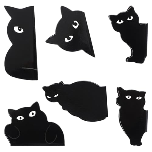 Sibba 6 Stück Magnetische Lesezeichen Süsse Katze Tiere Magnet Lesezeichen-Clips Magnetlesezeichen Kinder Magnet Seiten Markierungen Schreibwaren Geschenke für Schüler Lehrer Studenten Buchliebhaber von Sibba